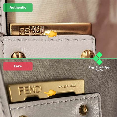 fendi gold cuff replica|real vs false fendi.